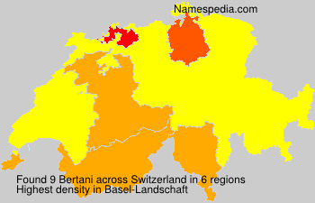 Surname Bertani in Switzerland Surname Bertani in Switzerland