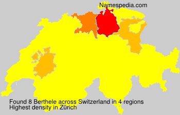 Surname Berthele in Switzerland Surname Berthele in Switzerland