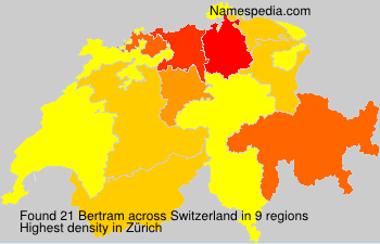 Surname Bertram in Switzerland