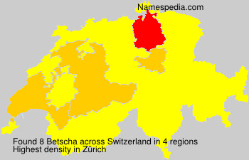 Surname Betscha in Switzerland Surname Betscha in Switzerland