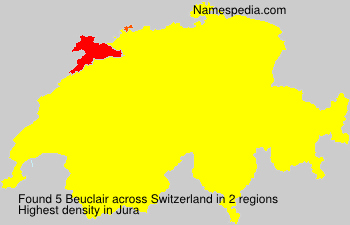 Surname Beuclair in Switzerland Surname Beuclair in Switzerland