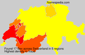 Surname Bex in Switzerland Surname Bex in Switzerland