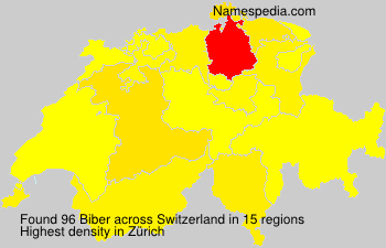 Surname Biber in Switzerland Surname Biber in Switzerland