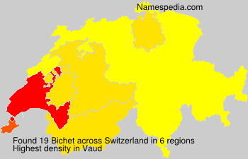 Surname Bichet in Switzerland Surname Bichet in Switzerland