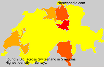 Surname Bigi in Switzerland