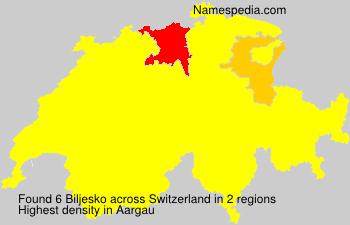 Surname Biljesko in Switzerland Surname Biljesko in Switzerland