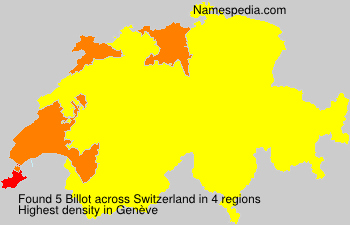 Surname Billot in Switzerland Surname Billot in Switzerland