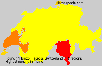 Surname Binzoni in Switzerland Surname Binzoni in Switzerland