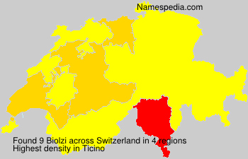 Surname Biolzi in Switzerland Surname Biolzi in Switzerland