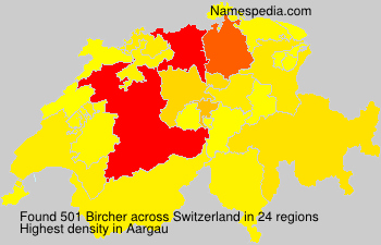 Surname Bircher in Switzerland Surname Bircher in Switzerland