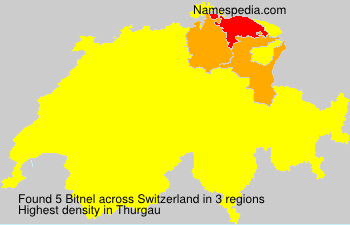 Surname Bitnel in Switzerland Surname Bitnel in Switzerland