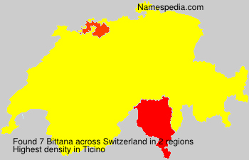 Surname Bittana in Switzerland