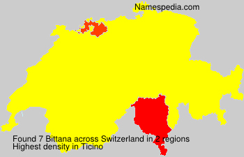Surname Bittana in Switzerland Surname Bittana in Switzerland