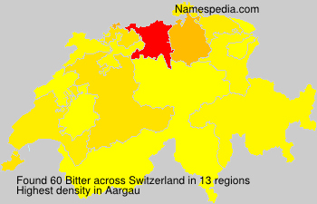 Surname Bitter in Switzerland Surname Bitter in Switzerland