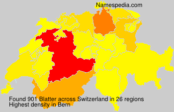 Surname Blatter in Switzerland Surname Blatter in Switzerland