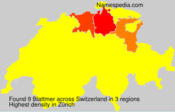 Surname Blattmer in Switzerland Surname Blattmer in Switzerland