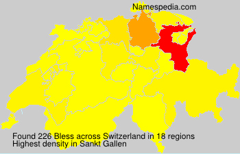 Surname Bless in Switzerland Surname Bless in Switzerland