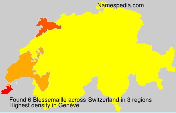 Surname Blessemaille in Switzerland Surname Blessemaille in Switzerland