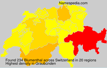 Surname Blumenthal in Switzerland Surname Blumenthal in Switzerland