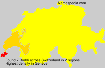 Surname Boddi in Switzerland Surname Boddi in Switzerland