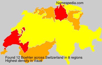 Surname Boehler in Switzerland Surname Boehler in Switzerland