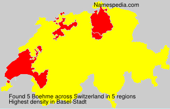 Surname Boehme in Switzerland Surname Boehme in Switzerland