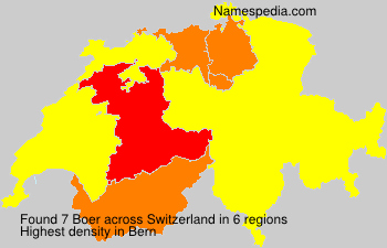 Surname Boer in Switzerland Surname Boer in Switzerland