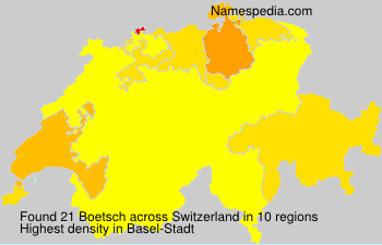 Surname Boetsch in Switzerland Surname Boetsch in Switzerland
