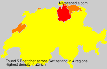 Surname Boettcher in Switzerland Surname Boettcher in Switzerland