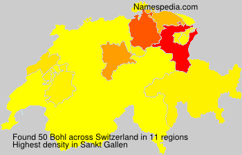 Surname Bohl in Switzerland Surname Bohl in Switzerland