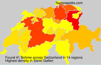 Surname Bohme in Switzerland Surname Bohme in Switzerland