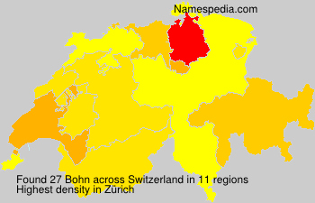 Surname Bohn in Switzerland Surname Bohn in Switzerland