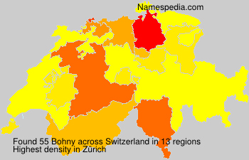 Surname Bohny in Switzerland Surname Bohny in Switzerland