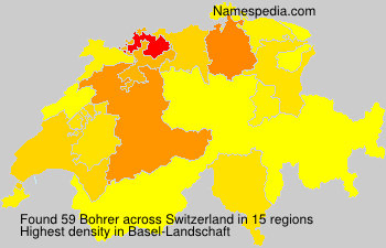 Surname Bohrer in Switzerland Surname Bohrer in Switzerland