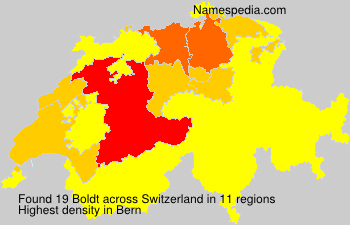 Surname Boldt in Switzerland Surname Boldt in Switzerland