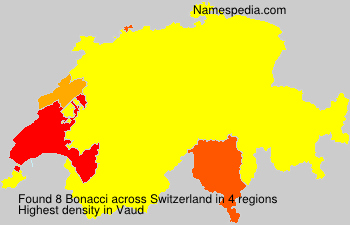Surname Bonacci in Switzerland Surname Bonacci in Switzerland
