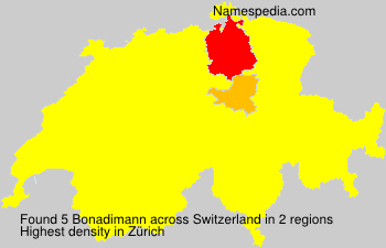 Surname Bonadimann in Switzerland Surname Bonadimann in Switzerland