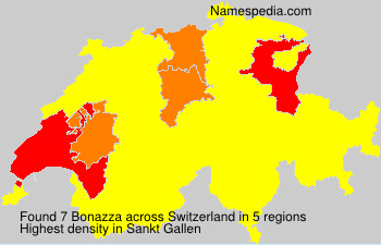 Surname Bonazza in Switzerland Surname Bonazza in Switzerland