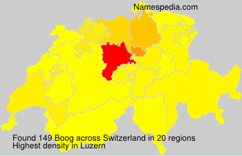 Surname Boog in Switzerland Surname Boog in Switzerland