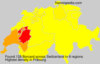 Surname Borcard in Switzerland Surname Borcard in Switzerland