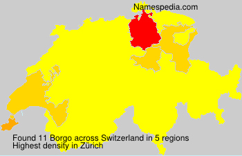 Surname Borgo in Switzerland Surname Borgo in Switzerland