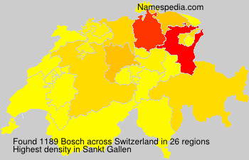 Surname Bosch in Switzerland Surname Bosch in Switzerland