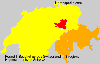 Surname Boschet in Switzerland Surname Boschet in Switzerland