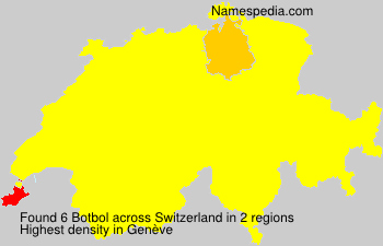 Surname Botbol in Switzerland Surname Botbol in Switzerland