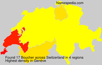 Surname Boucher in Switzerland Surname Boucher in Switzerland