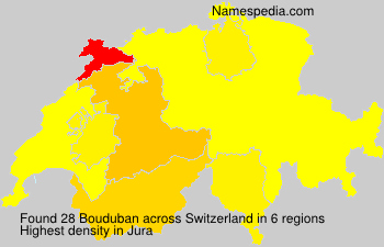 Surname Bouduban in Switzerland Surname Bouduban in Switzerland