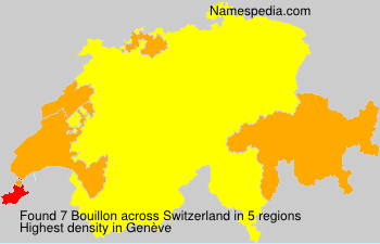 Surname Bouillon in Switzerland Surname Bouillon in Switzerland