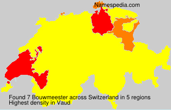 Surname Bouwmeester in Switzerland Surname Bouwmeester in Switzerland