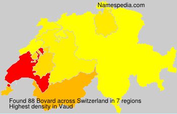Surname Bovard in Switzerland Surname Bovard in Switzerland