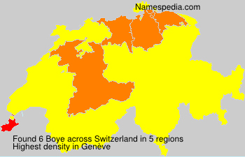 Surname Boye in Switzerland Surname Boye in Switzerland